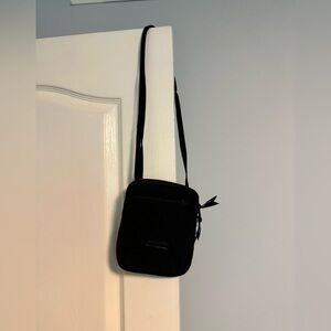 Vera Bradley Black Messenger Bag Compact and Minimalist